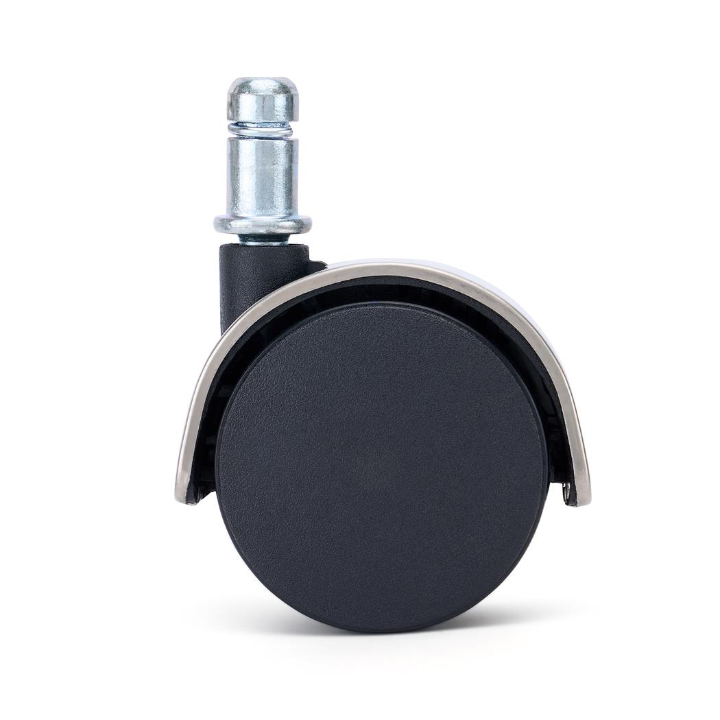 5er Set Teppichbodenrollen COVER, 11x50 mm, verchromtes Design, Farbe Silber