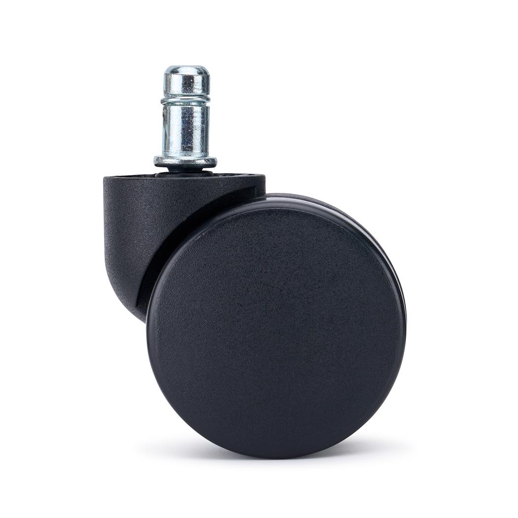 5er Set Teppichbodenrollen SLIDE, 11 x 60 mm, Farbe Schwarz