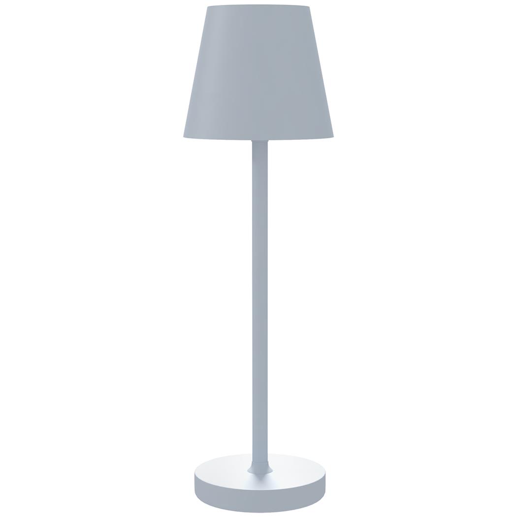 Büroleuchte ALVA, Tischleuchte, Höhe 36,5cm, USB-aufladbar, 3 Modi, Farbe Grau