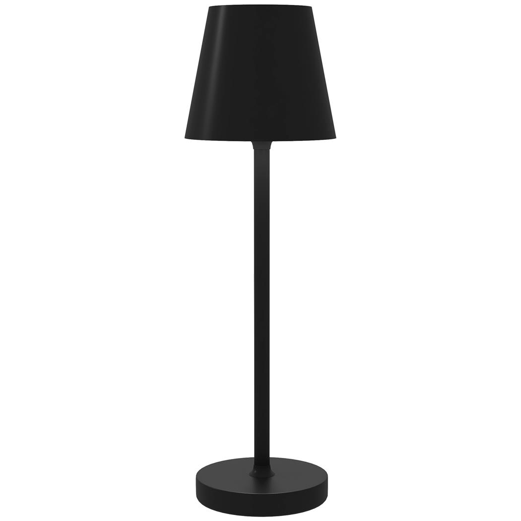 Büroleuchte ALVA, Tischleuchte, Höhe 36,5cm, USB-aufladbar, 3 Modi, Farbe Schwarz