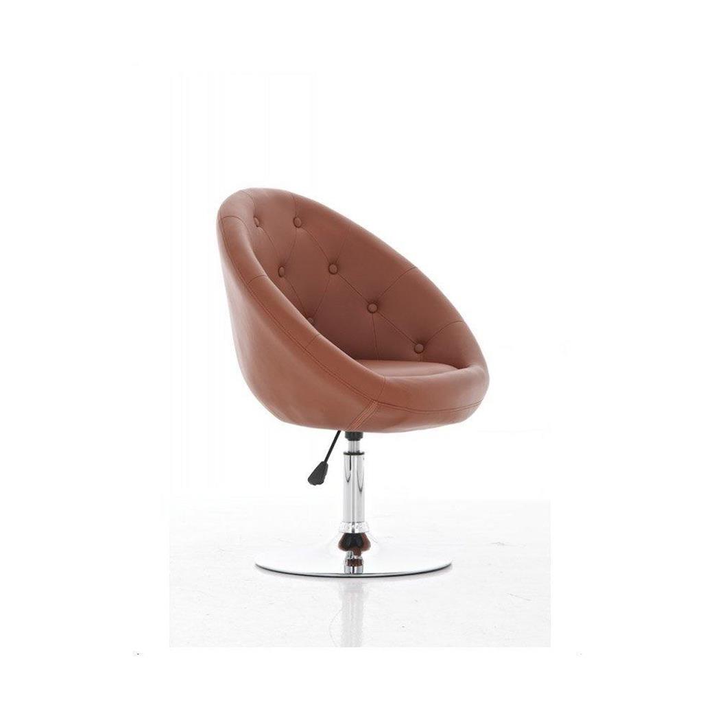 Drehsessel BELFAST, Chesterfield-Style, sehr bequem, breit und gepolstert, Farbe Cognac