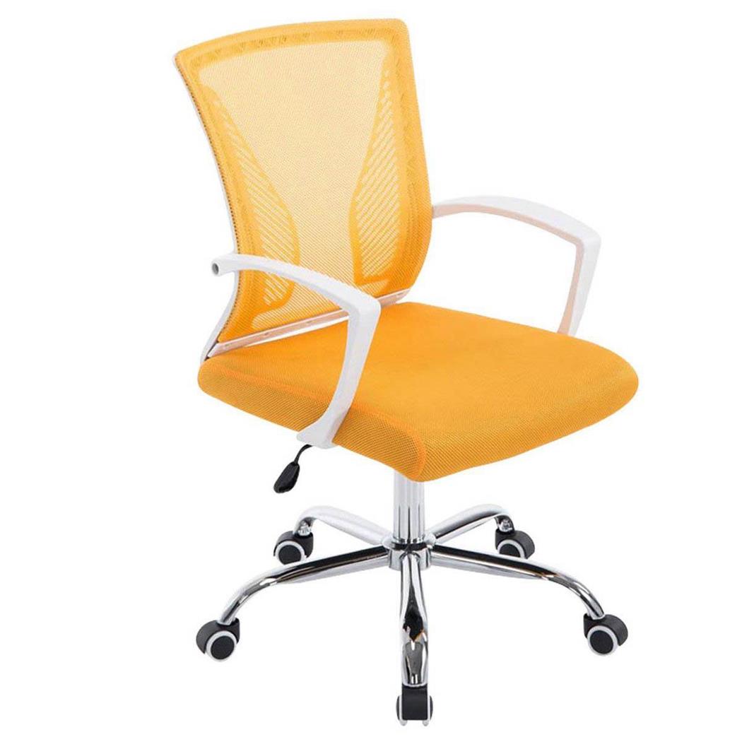 Bürostuhl CUBA, Metallgestell, atmungsaktiver Netzbezug, Farbe Gelb