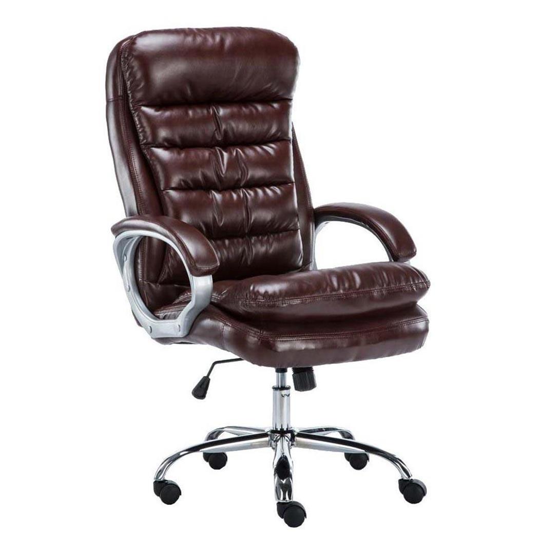 Chefsessel WIEN LEDER, dicke Polsterung, belastbar bis zu 235 kg, Farbe Burgund