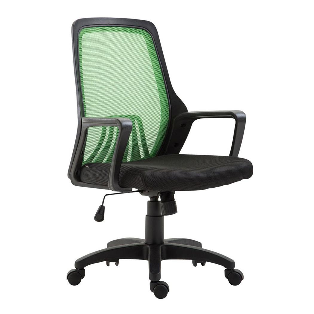 Bürostuhl CLIVEN, Lordosenstütze, Wippfunktion, Farbe Grün