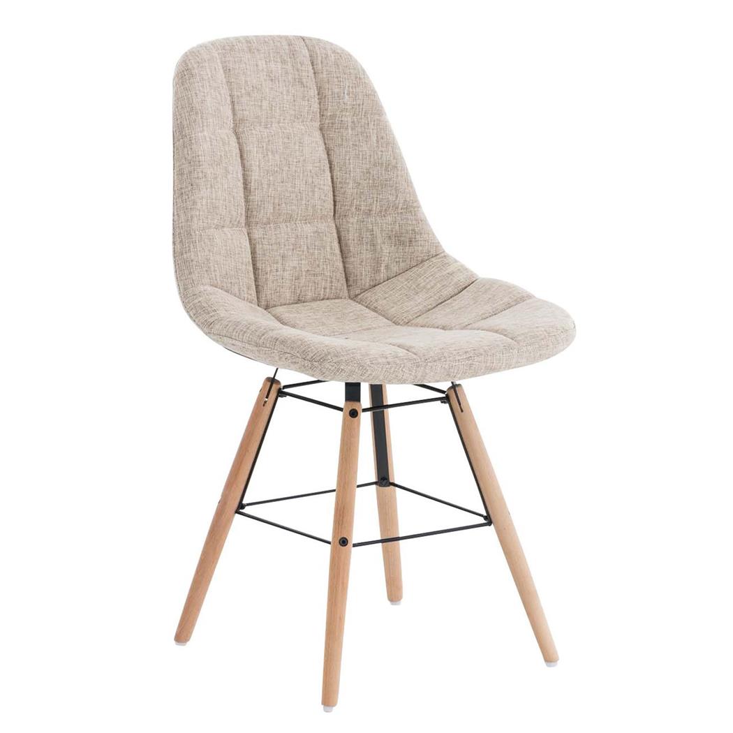 Besucherstuhl TOMMY STOFF, exklusives Design, Farbe Beige