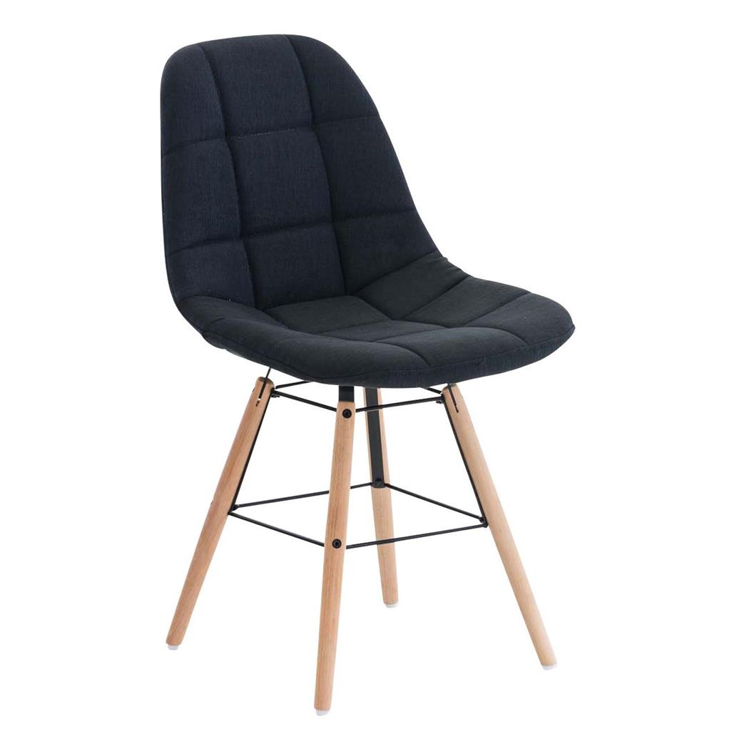 Besucherstuhl TOMMY STOFF, exklusives Design, Farbe Schwarz