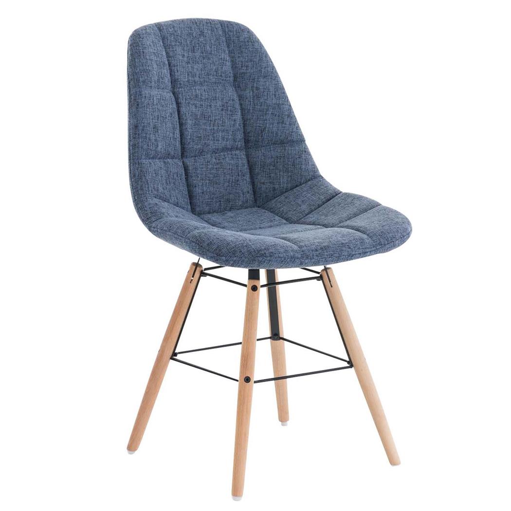 Besucherstuhl TOMMY STOFF, exklusives Design, Farbe Blau