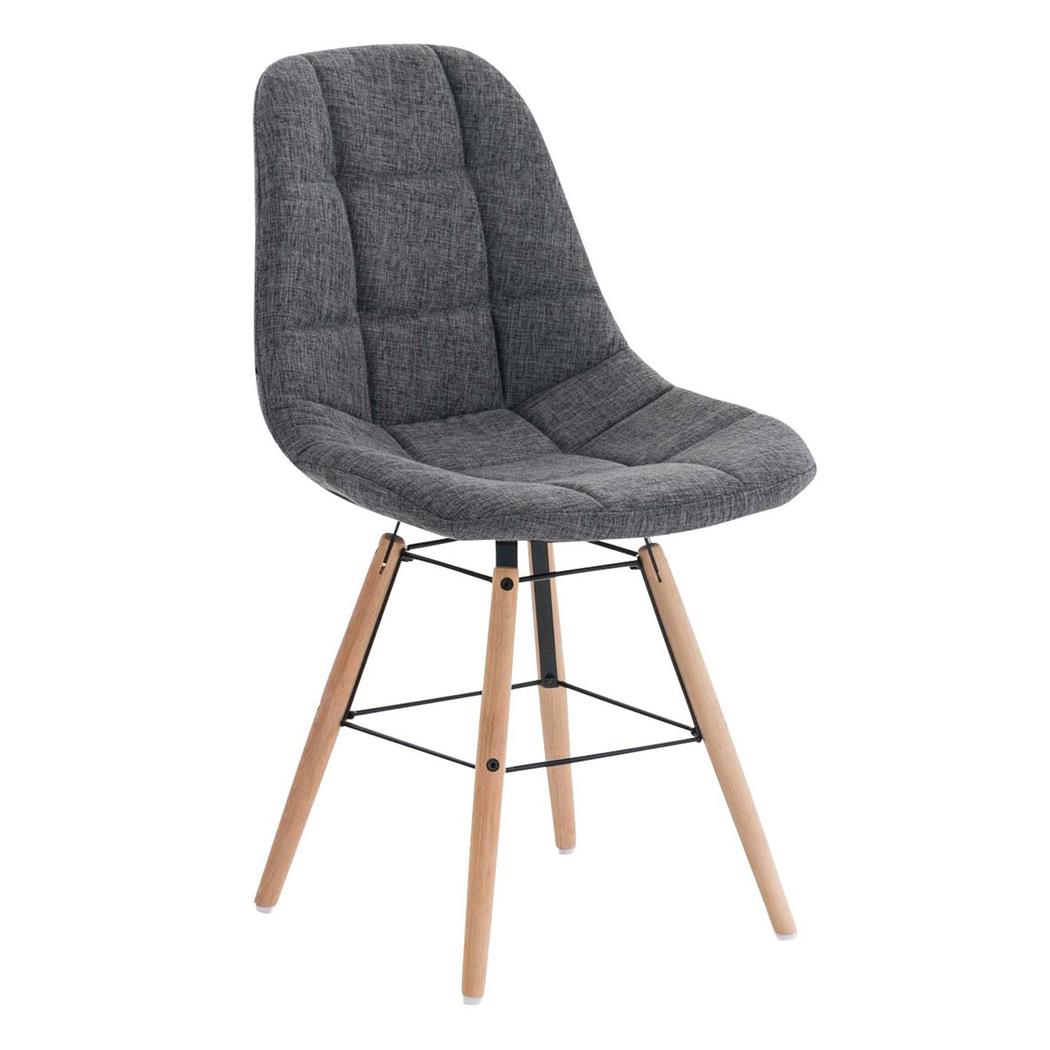 Besucherstuhl TOMMY STOFF, exklusives Design, Farbe Grau