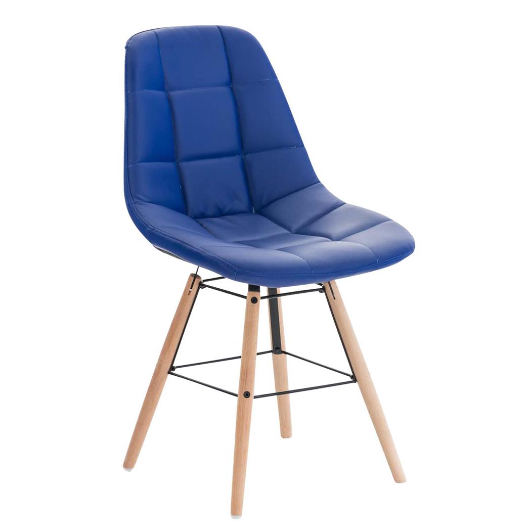 Besucherstuhl TOMMY LEDER, exklusives Design, Farbe Blau