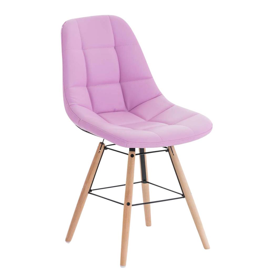 Besucherstuhl TOMMY LEDER, exklusives Design, Farbe Pink