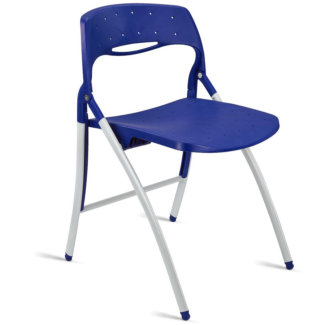 Besucherstuhl FILA, klappbar und sehr praktisch, Stahlstruktur, Farbe Blau