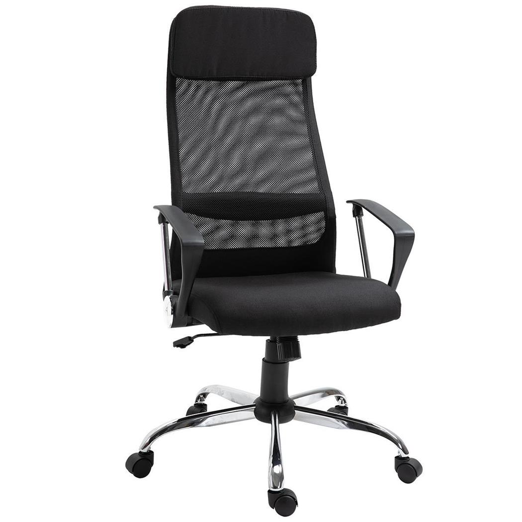 Bürostuhl SUZANO, gepolsterter Sitz, atmungsaktiver Netzstoff, Farbe Schwarz