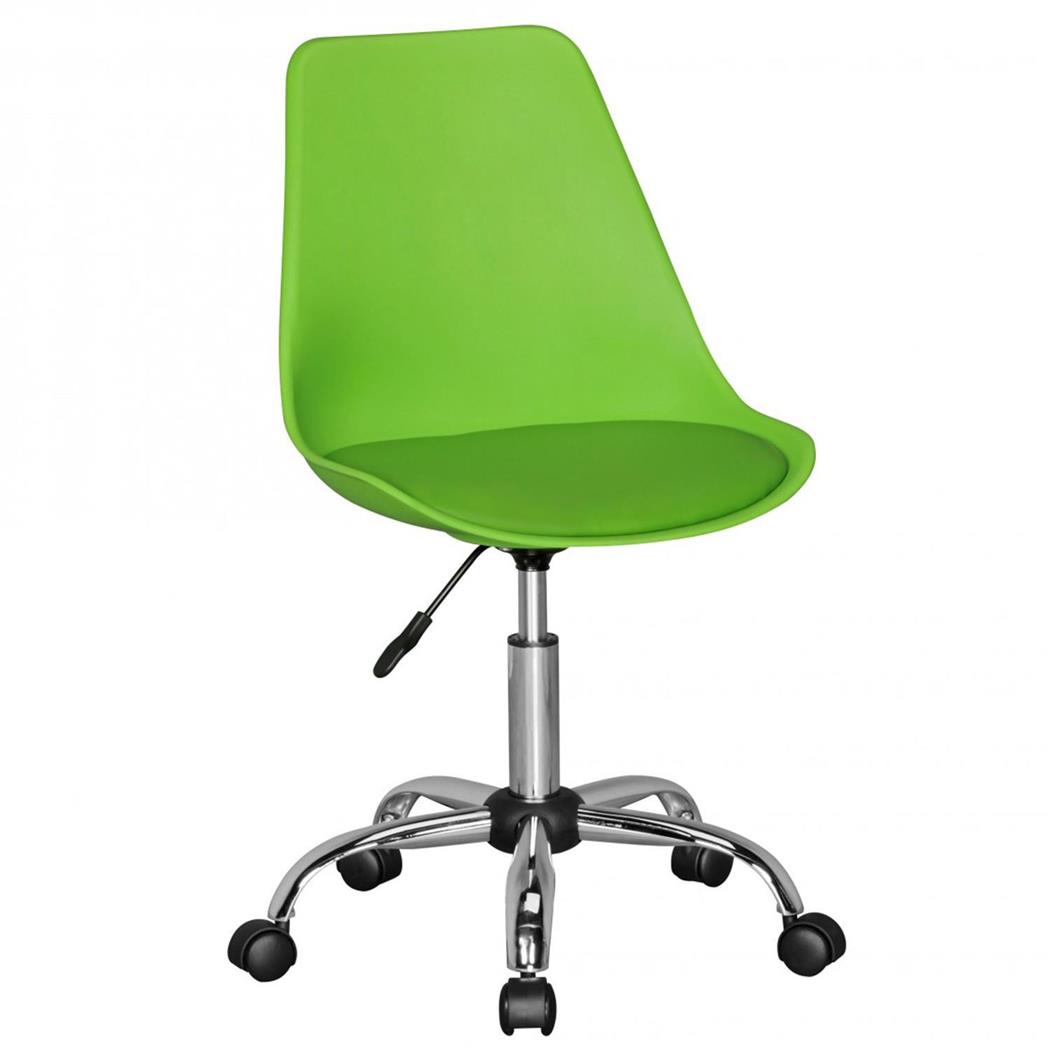 Bürodrehstuhl PACIFIC, modernes Design, höhenverstellbar, Metallfußkreuz, Farbe Grün