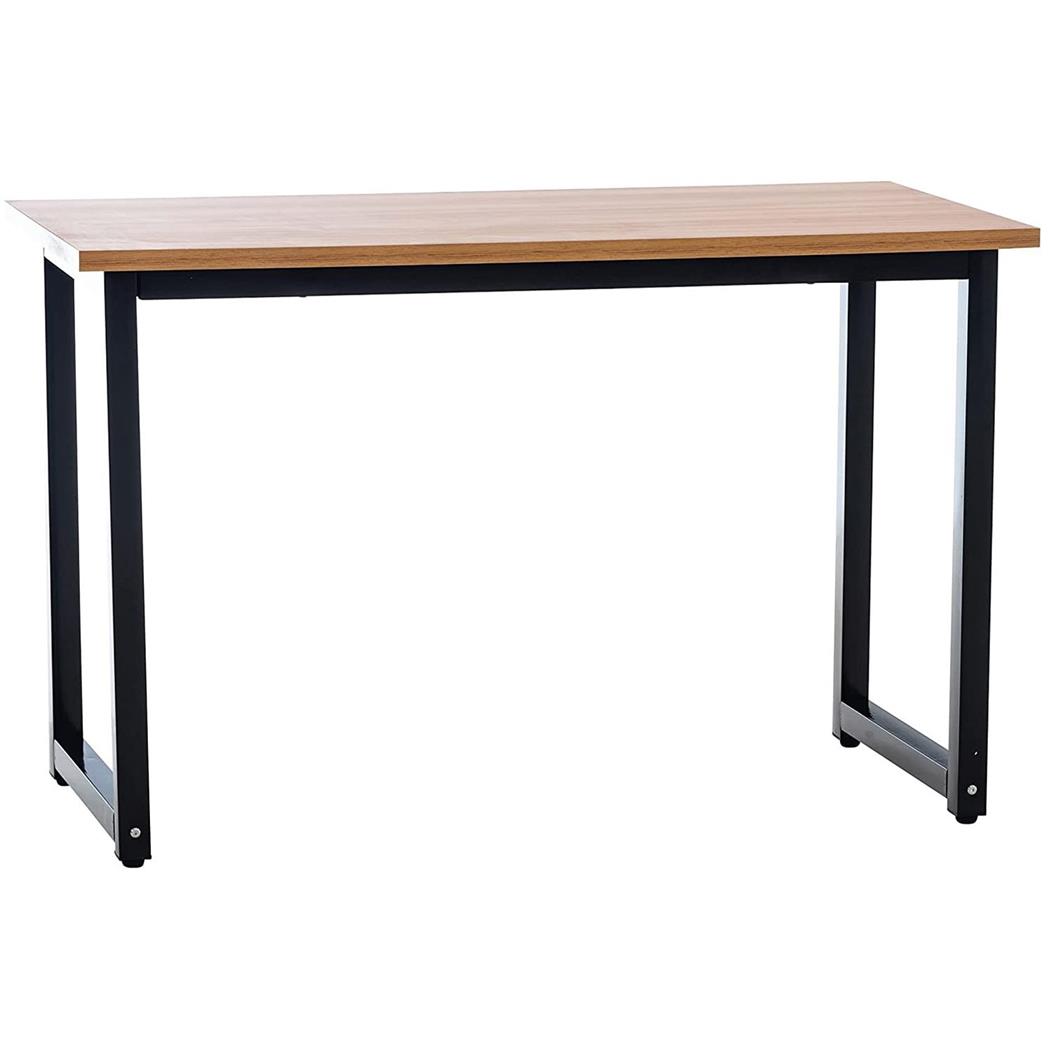 Bürotisch LEDA, Abmessungen 120x60x75 cm, Metall und Holz, Farbe Walnuss