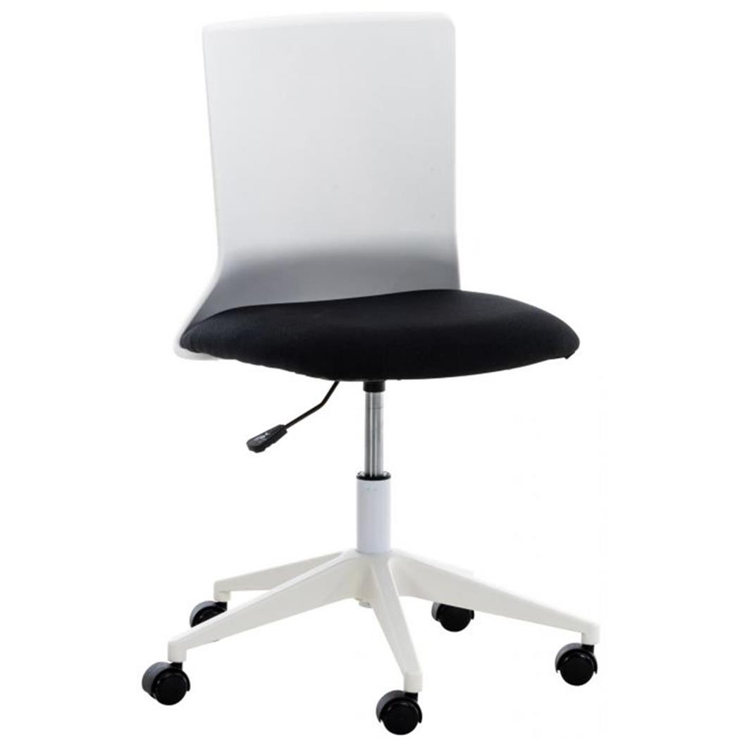 Bürostuhl TURY STOFF, schlichtes modernes Design, Farbe Schwarz