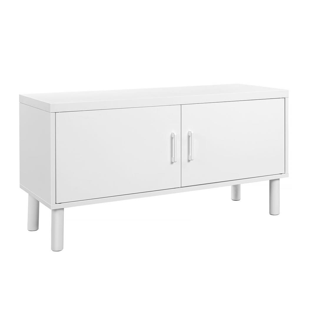Büroschrank IBRAM, zwei Türen, 100 x 35 x 38 cm, weißes Holz