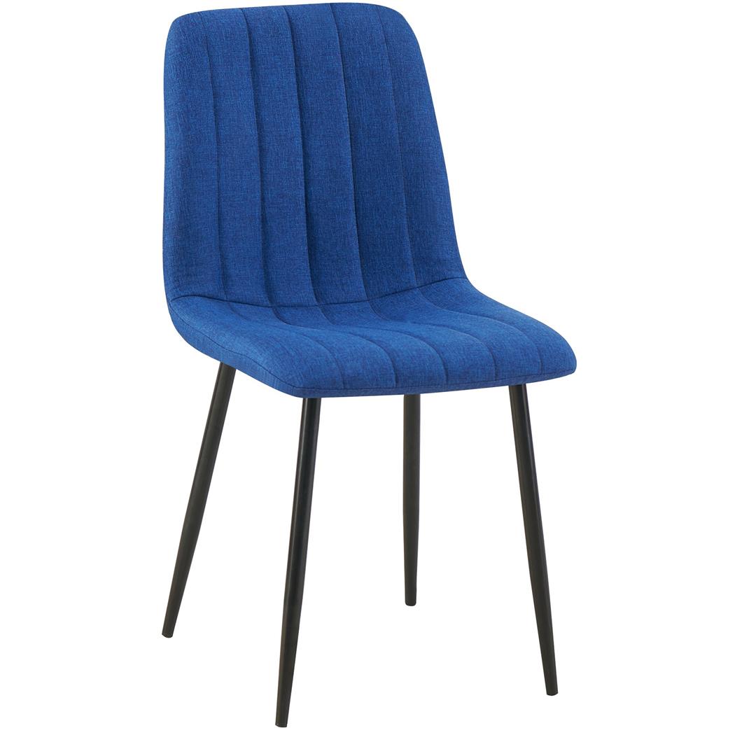 Besucherstuhl DAITONA, bequem und modern, aus Stoff, Blau
