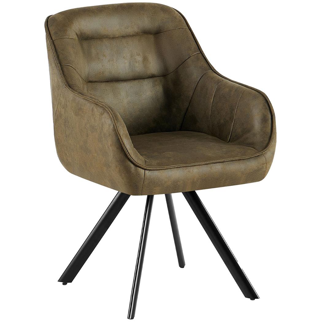 Besucherstuhl NISTAL, hoher Komfort, schwarzes Gestell, Kunstleder Grün