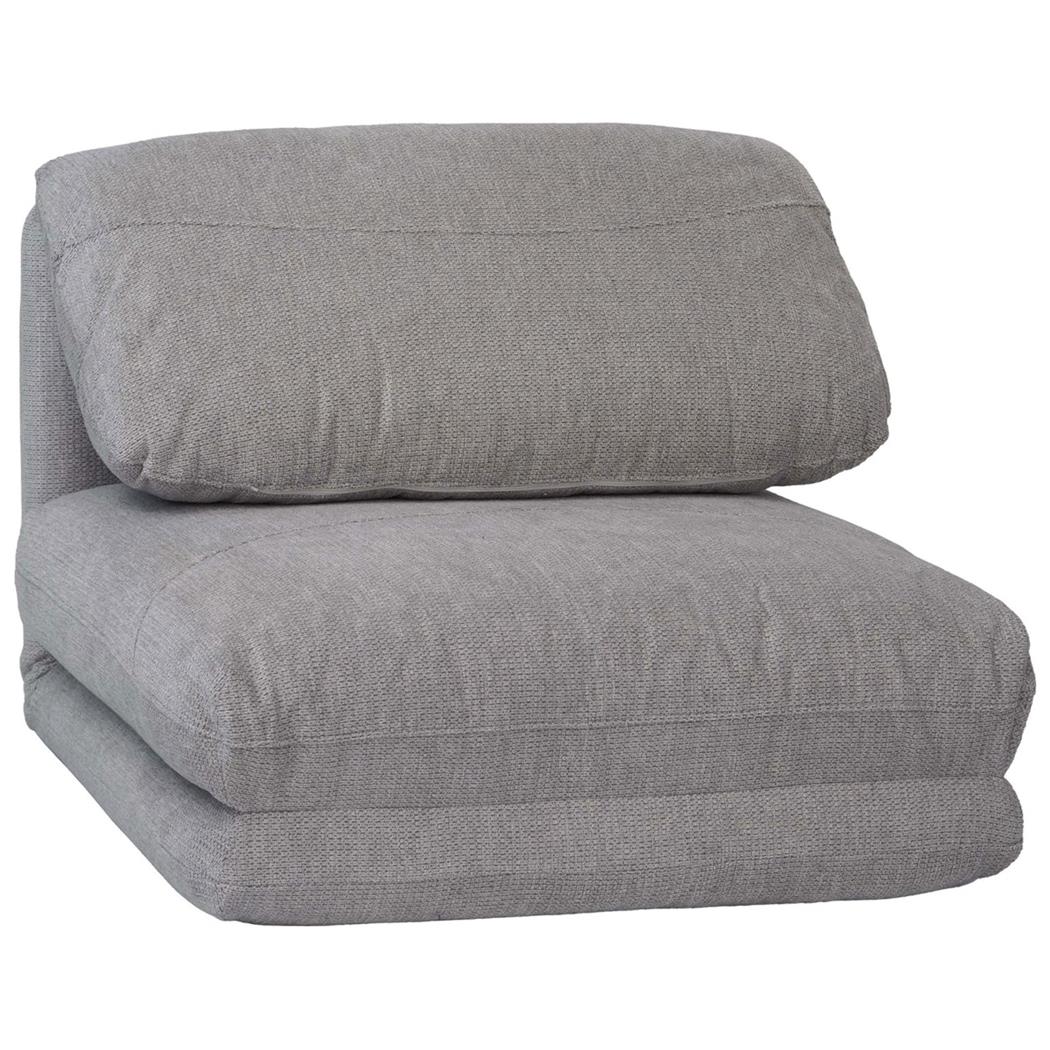 Schlafsessel NANTES, bequem gepolstert, praktisch und komfortabel, Stoffbezug, Farbe Hellgrau