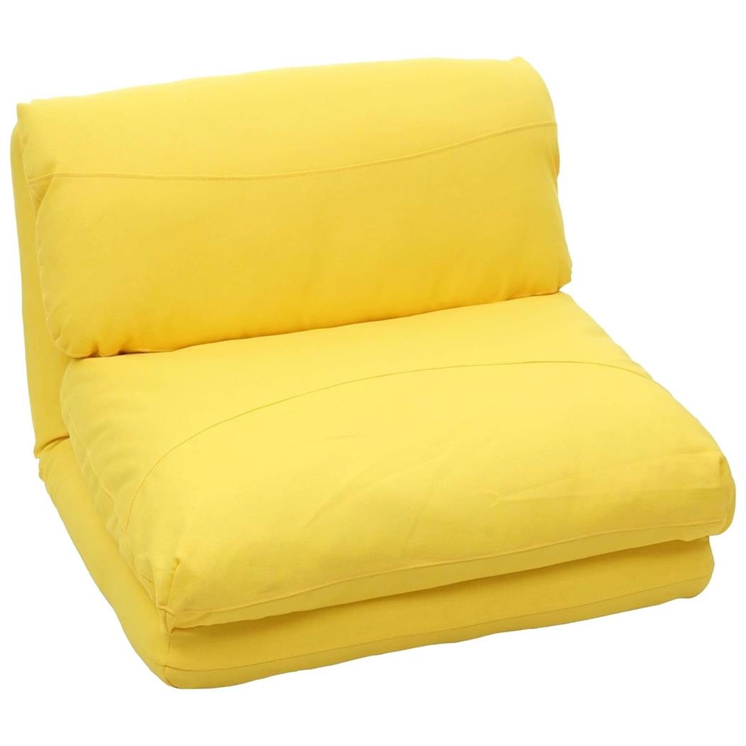 Schlafsessel NANTES, bequem gepolstert, praktisch und komfortabel, Stoffbezug, Farbe Gelb