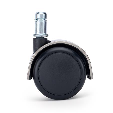 5er Set Universalrollen COVER, 11x50 mm, verchromtes Design, Farbe Silber