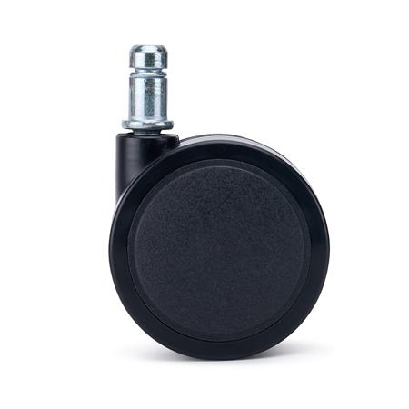 5er Set Hartbodenrollen  Bürostühle LYRA, minimalistisches Design,  Farbe Schwarz