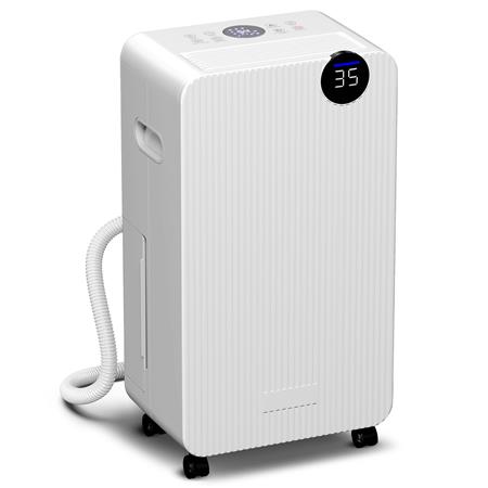 Luftentfeuchter AEROSEC, kompaktes Design, 2,1L Tank, 2 Geschwindigkeiten und 3 Modi, Farbe Weiß