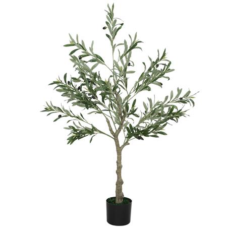 Büropflanze ECOA, Höhe 120 cm, künstlicher Olivenbaum inklusive Topf