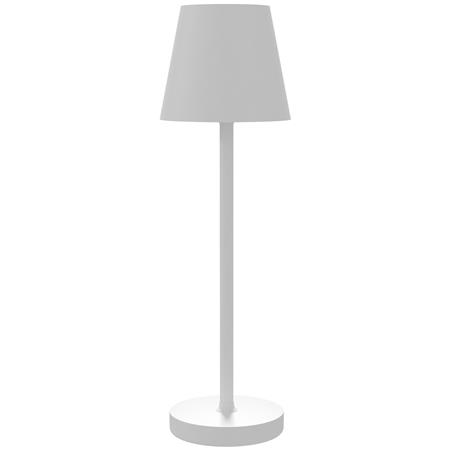 Büroleuchte ALVA, Tischleuchte, Höhe 36,5cm, USB-aufladbar, 3 Modi, Farbe Weiß