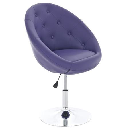 Drehsessel BELFAST, Chesterfield-Style, sehr bequem, breit und gepolstert, Farbe Lila