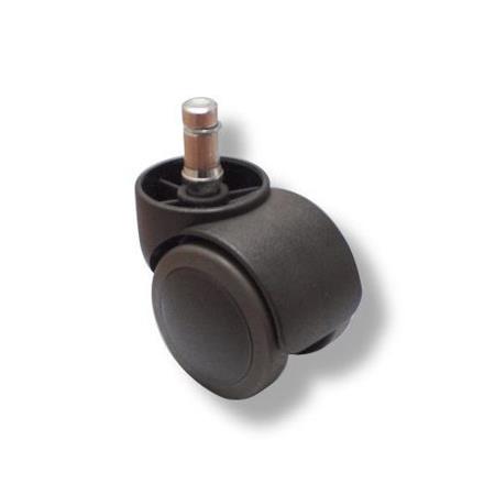 Im 5er-Set: Rollen für Hartboden 10 mm / 50 mm für Bürostühle auf hartem Boden