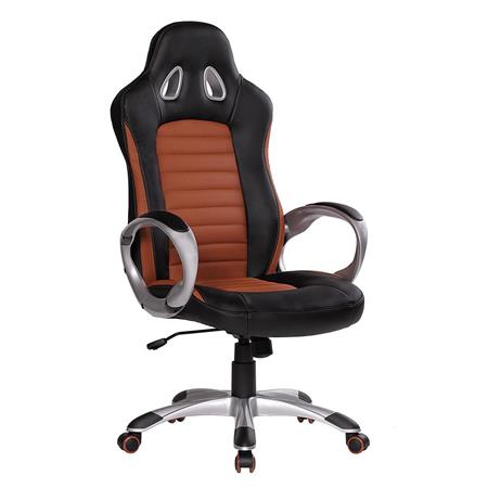 Gamingstuhl MUSAKU, exklusives Design, hohe Qualität, Leder, Farbe Braun