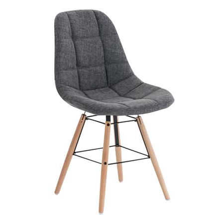 Besucherstuhl TOMMY STOFF, exklusives Design, Farbe Grau