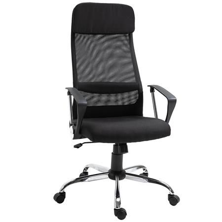 Bürostuhl SUZANO, gepolsterter Sitz, atmungsaktiver Netzstoff, Farbe Schwarz
