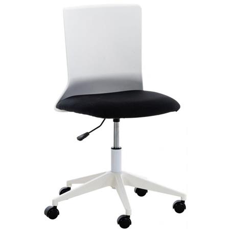 Bürostuhl TURY STOFF, schlichtes modernes Design, Farbe Schwarz