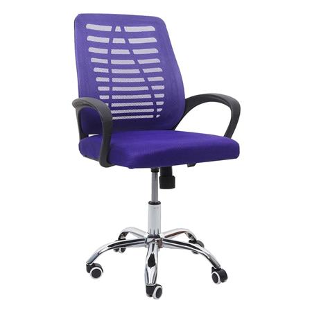 Schreibtischstuhl TAMIA, ergonomische, atmungsaktive Rückenlehne, Farbe Lila