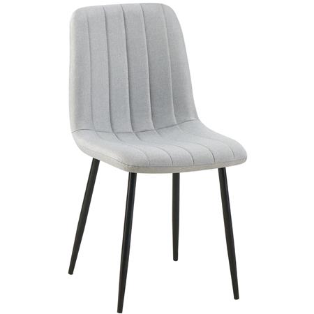 Besucherstuhl DAITONA, bequem und modern, aus Stoff Grau