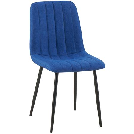 Besucherstuhl DAITONA, bequem und modern, aus Stoff, Blau