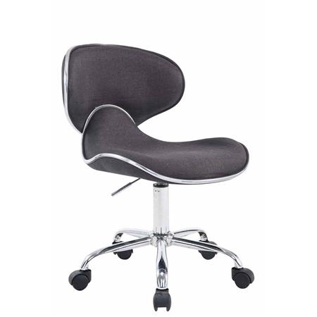 Bürostuhl CARLOS STOFF, originelles Design, sehr bequem, Farbe Dunkelgrau