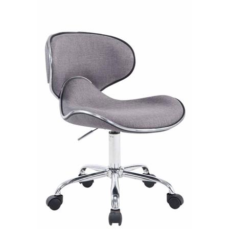 Bürostuhl CARLOS STOFF, originelles Design, sehr bequem, Farbe Hellgrau